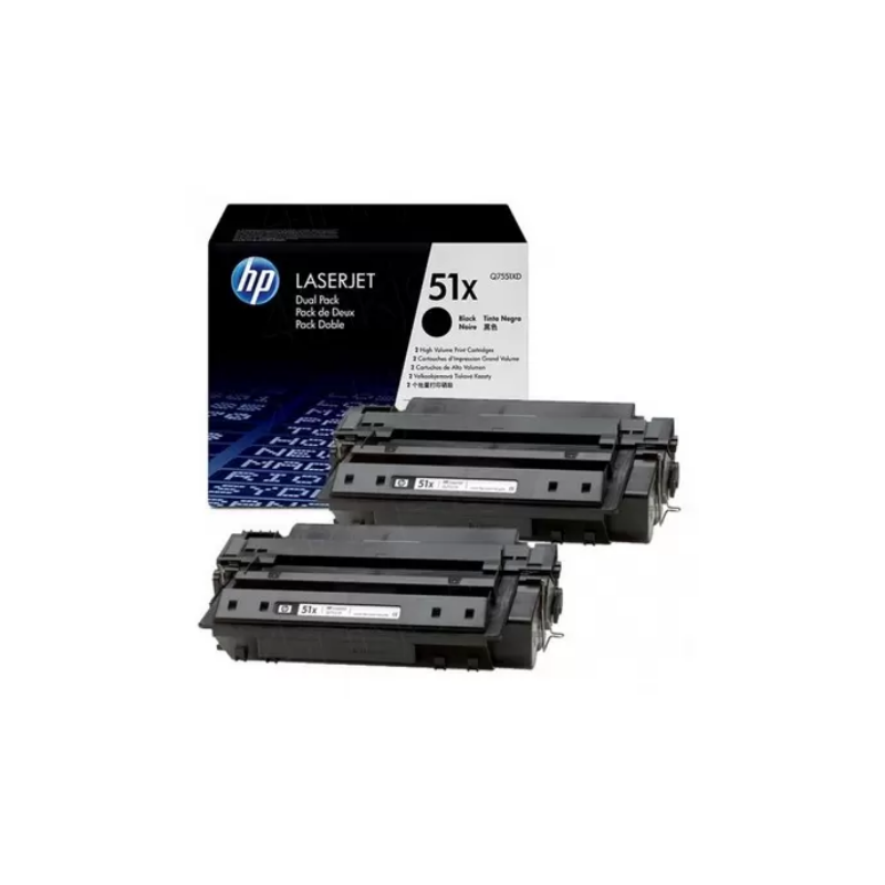 TONER NERO ORIGINALE Q7551XD CF. DOPPIA